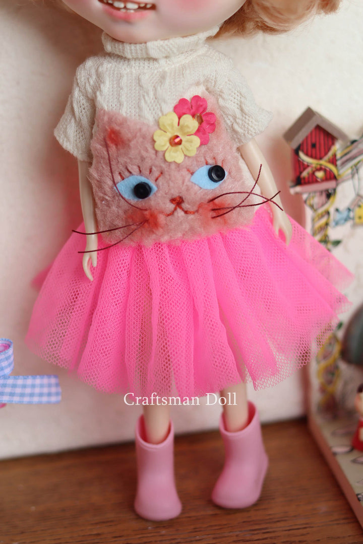 Blythe Clothes/Blythe Dress/Pullip Clothes/Middle Blythe/B857/