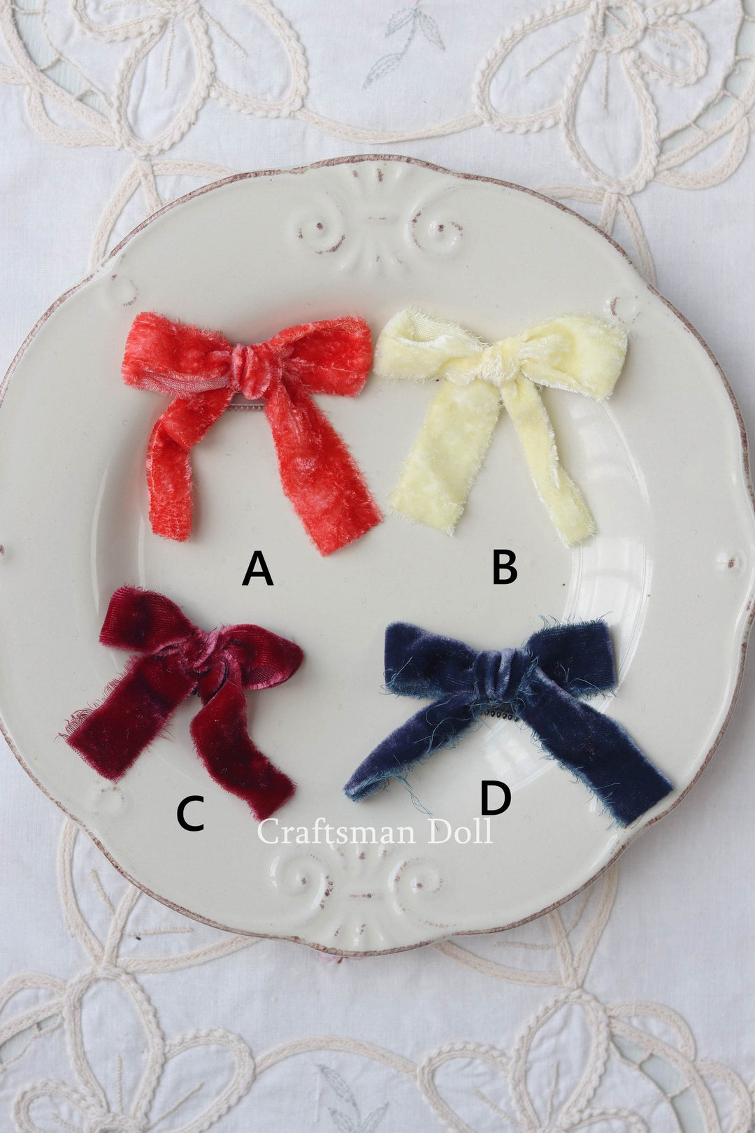 Blythe Silk Bowknot Hair Clip/B133/