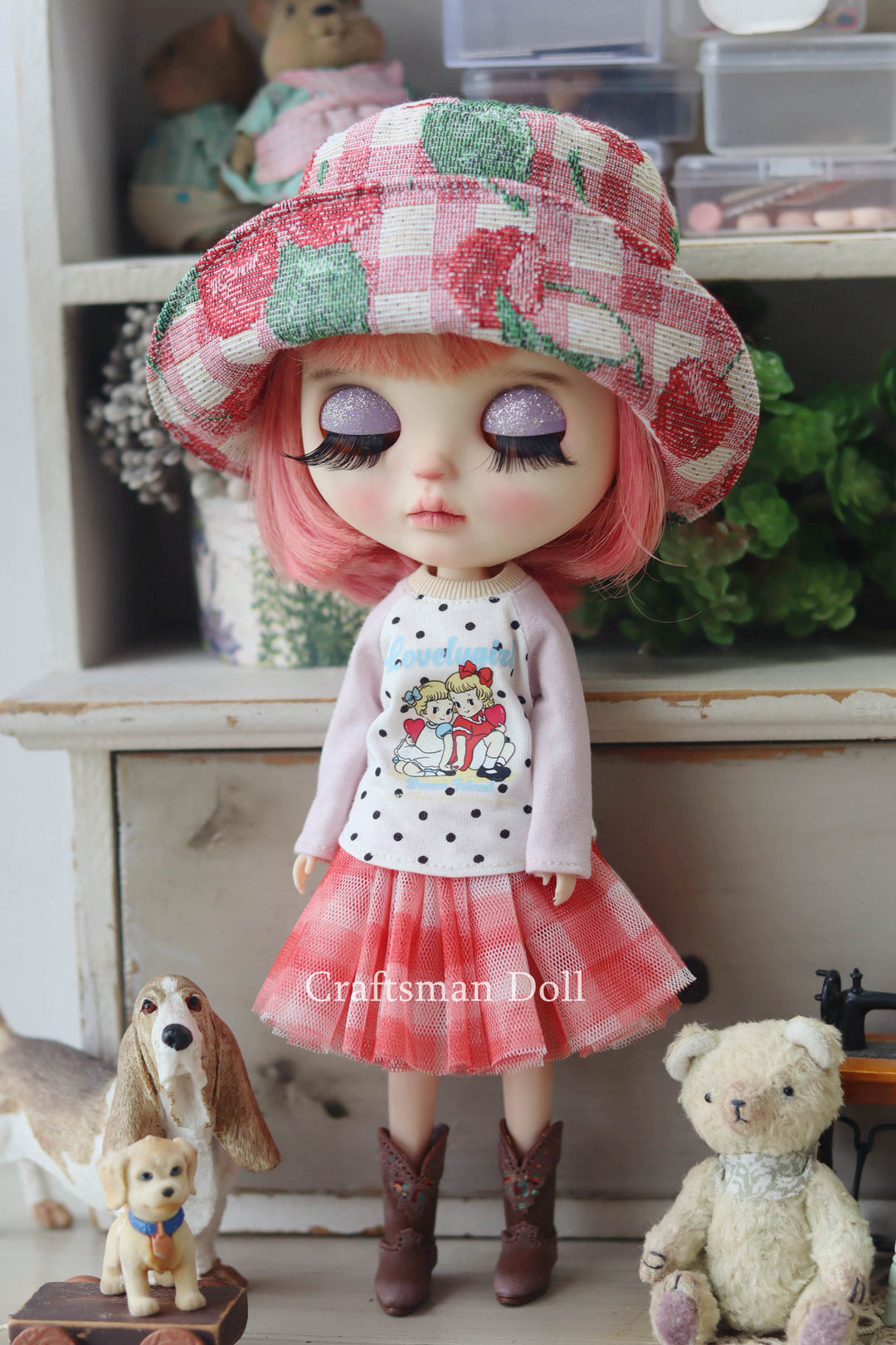 Blythe Hat/Pullip Hat/bucket hat/B1034/