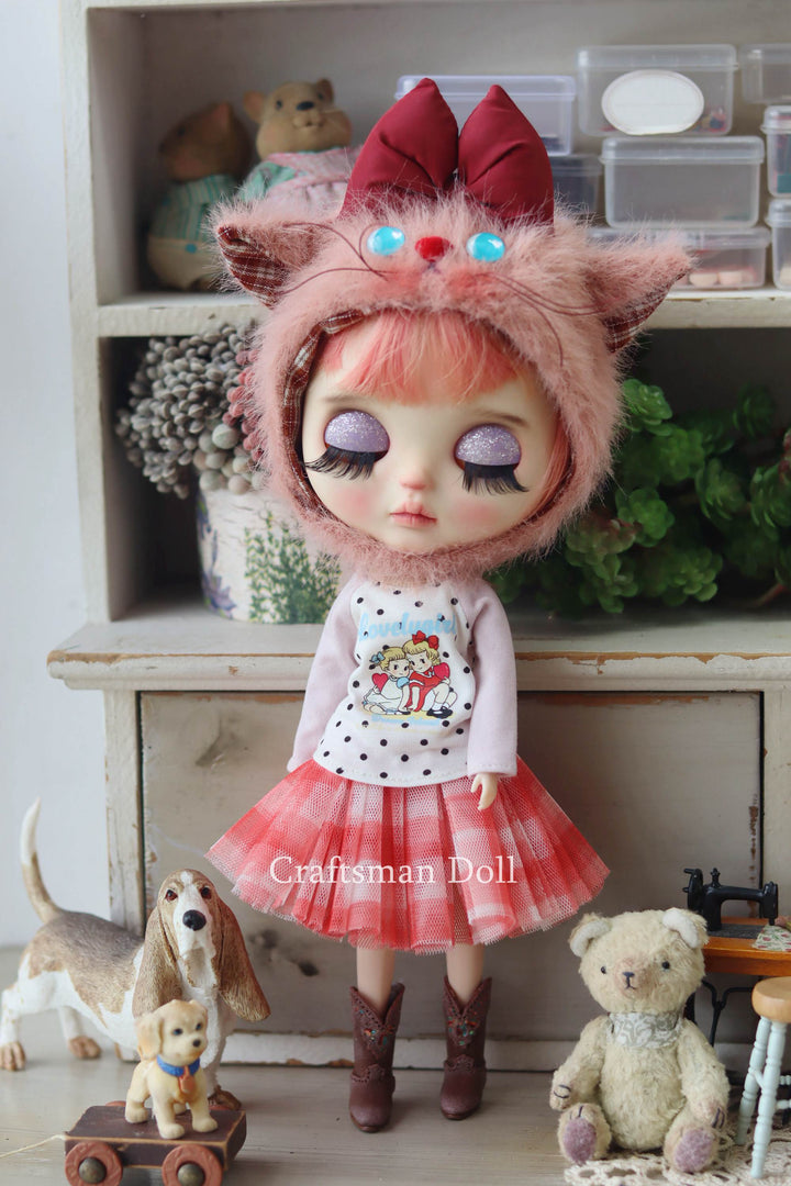 Blythe Hat/Pullip Hat/cat bonnet/B1032/