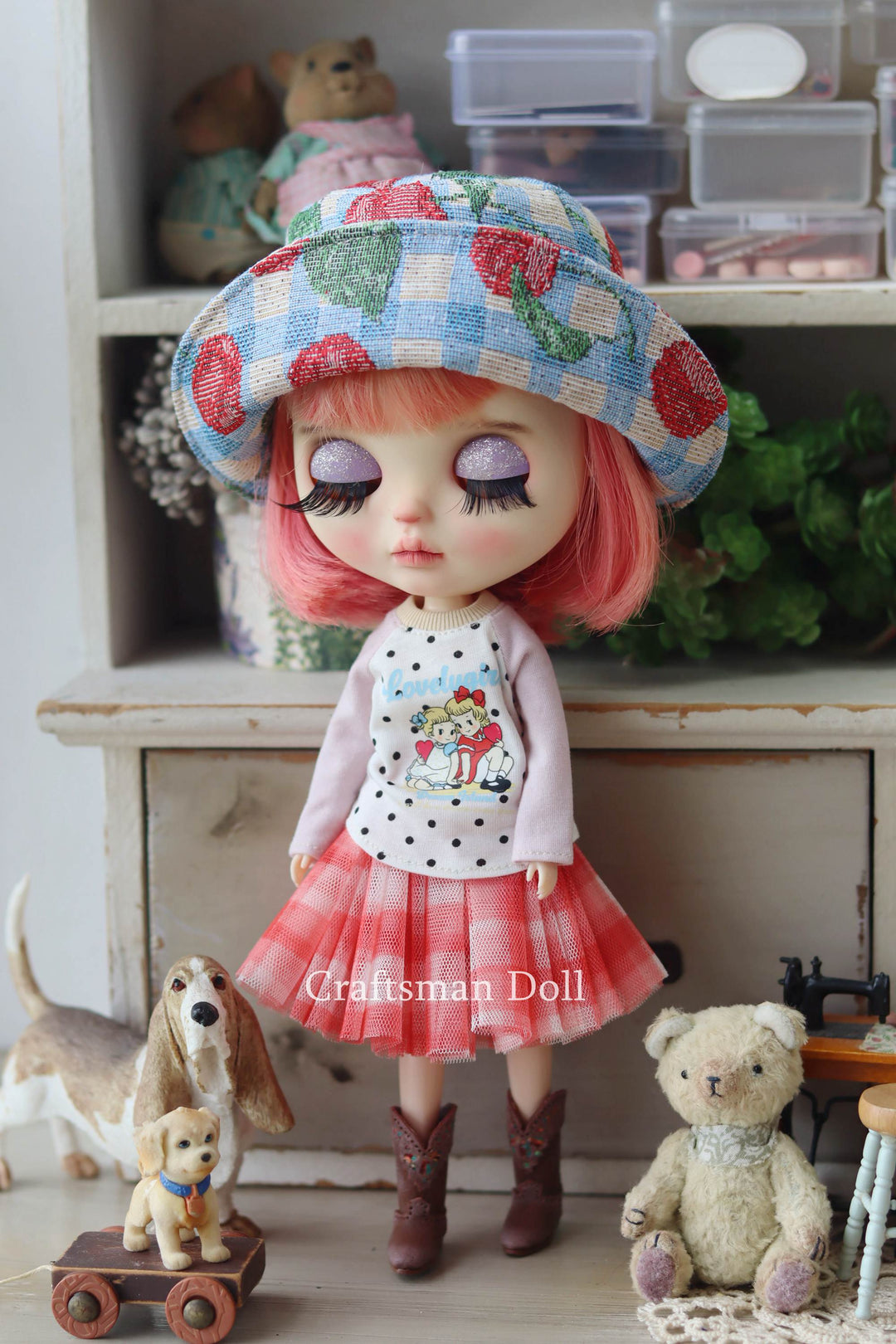 Blythe Hat/Pullip Hat/bucket hat/B1033/