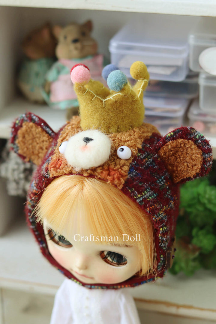 Blythe Hat/Pullip Hat/Bear bonnet/B1036/