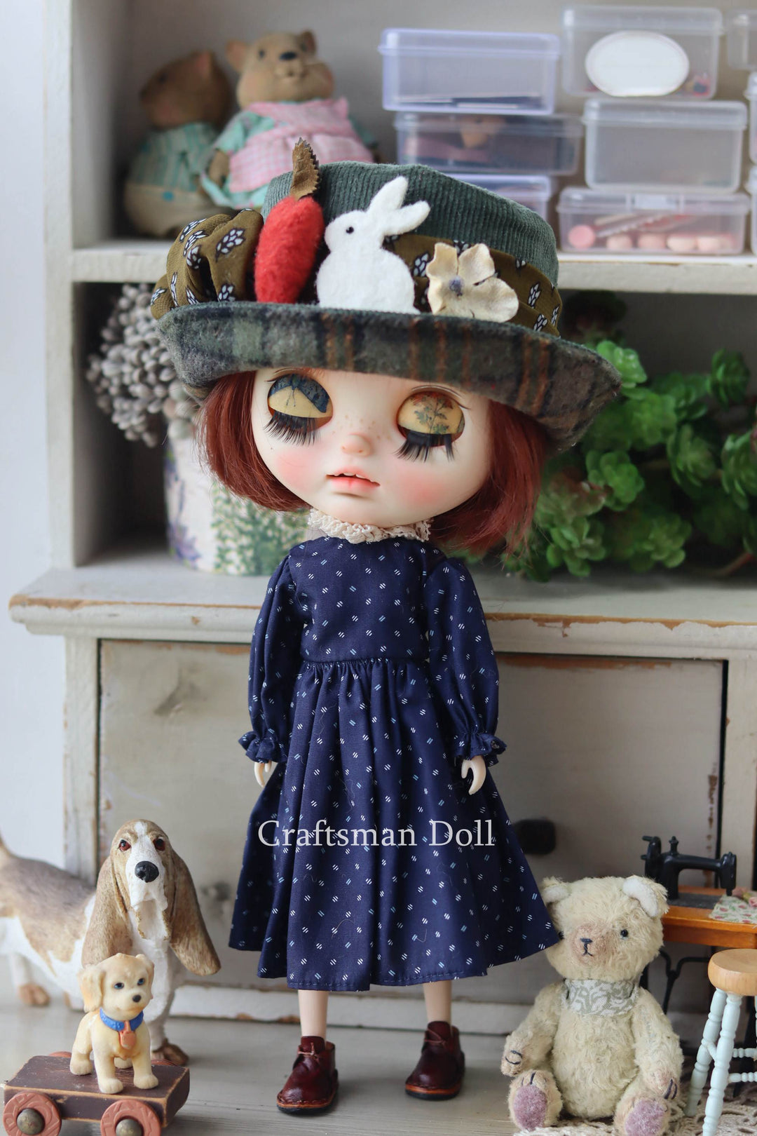 Blythe Hat/Pullip Hat/trilby hat/B1039/