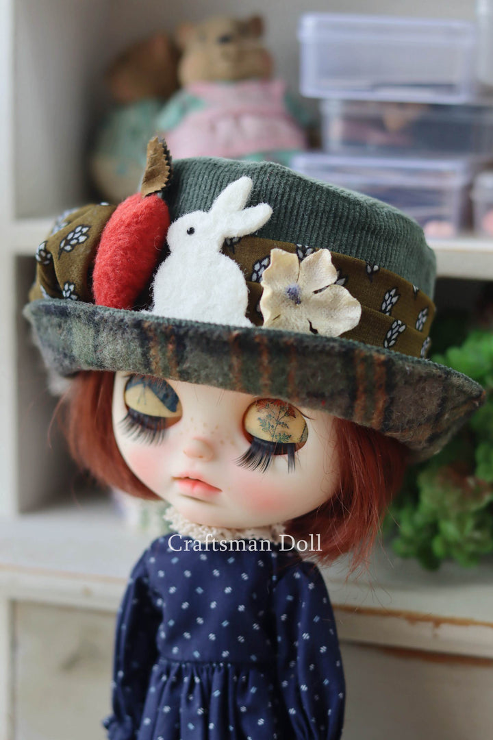 Blythe Hat/Pullip Hat/trilby hat/B1039/
