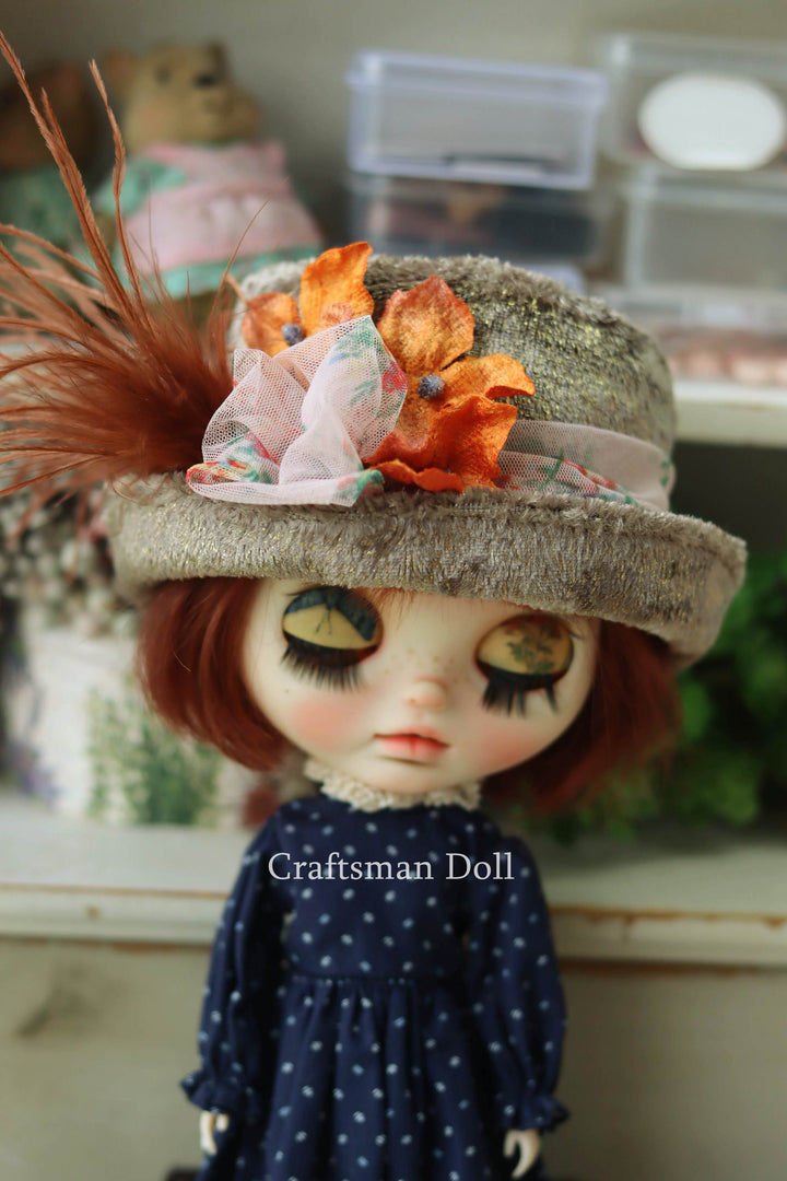 Blythe Hat/Pullip Hat/trilby hat/B1041/