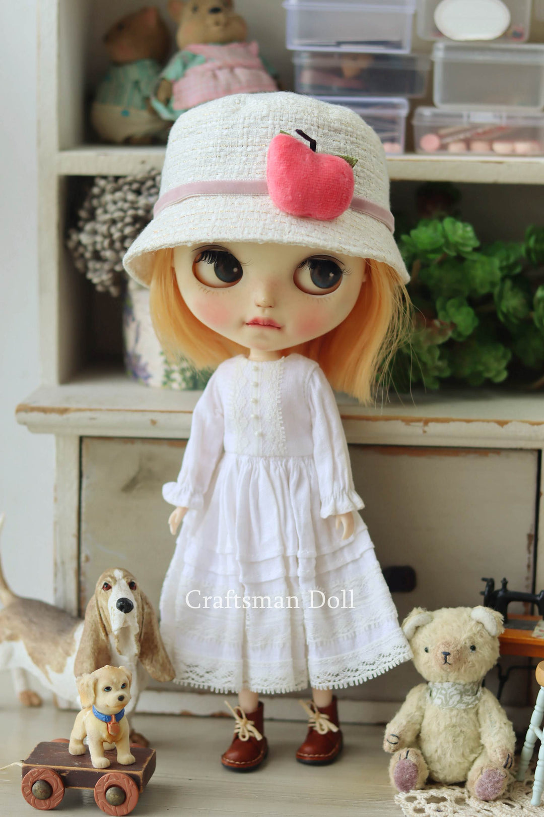 Blythe Hat/Pullip Hat/cloche hat/B1028/