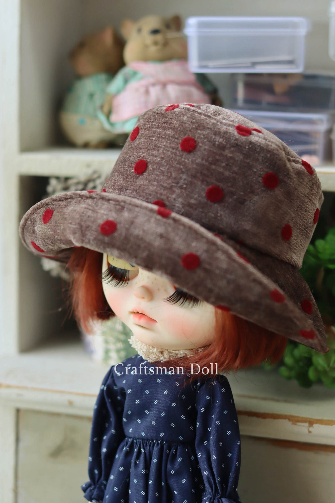 Blythe Hat/Pullip Hat/bucket hat/B1072/