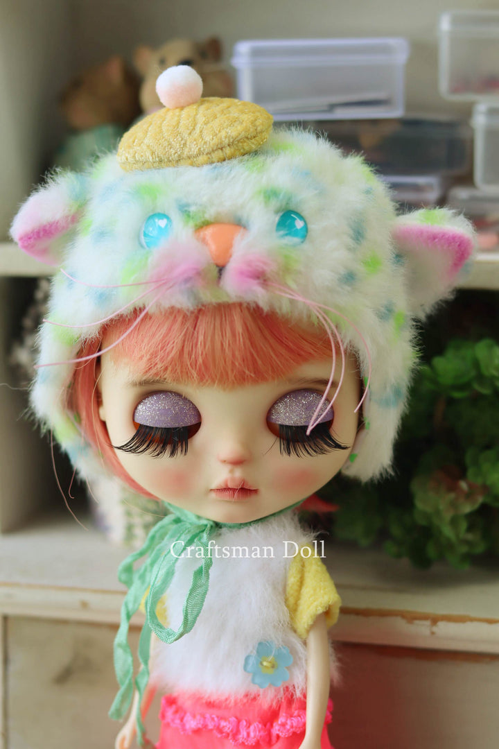 Blythe Hat/cat bonnet/B1070/