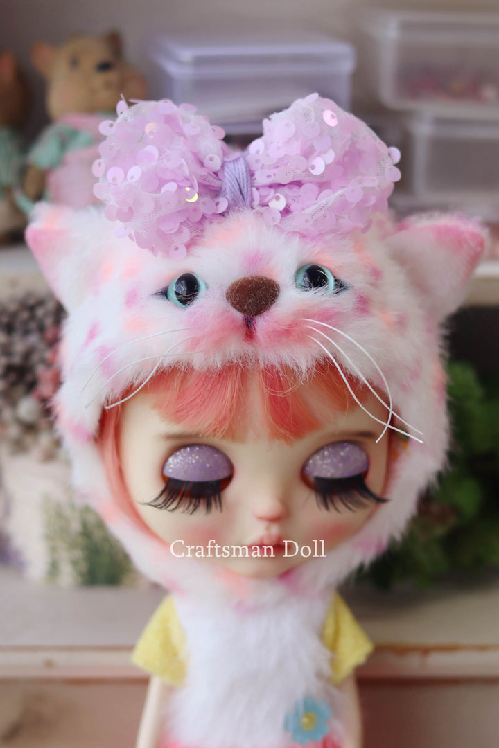 Blythe Hat/cat bonnet/B1071/