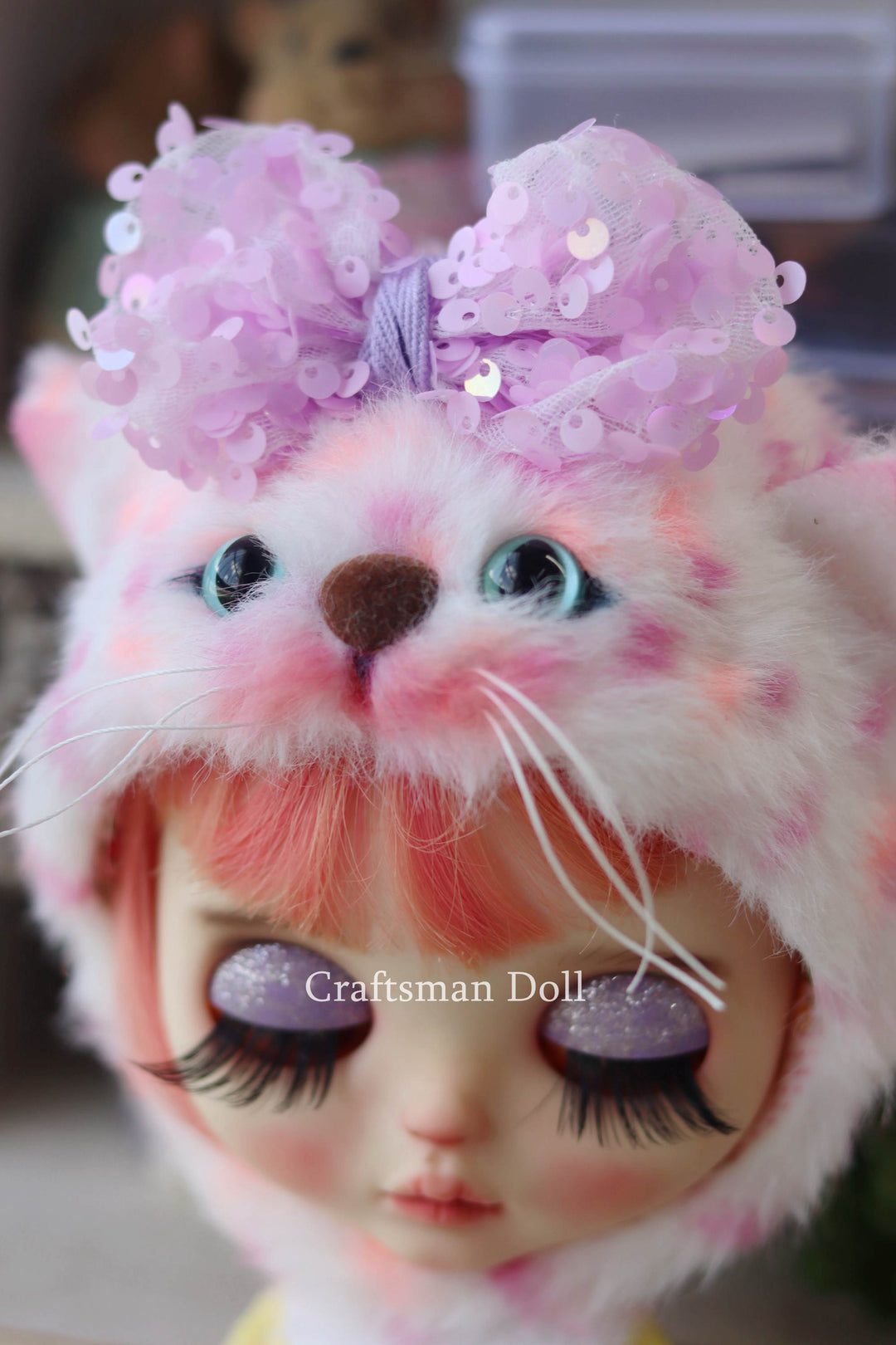 Blythe Hat/cat bonnet/B1071/