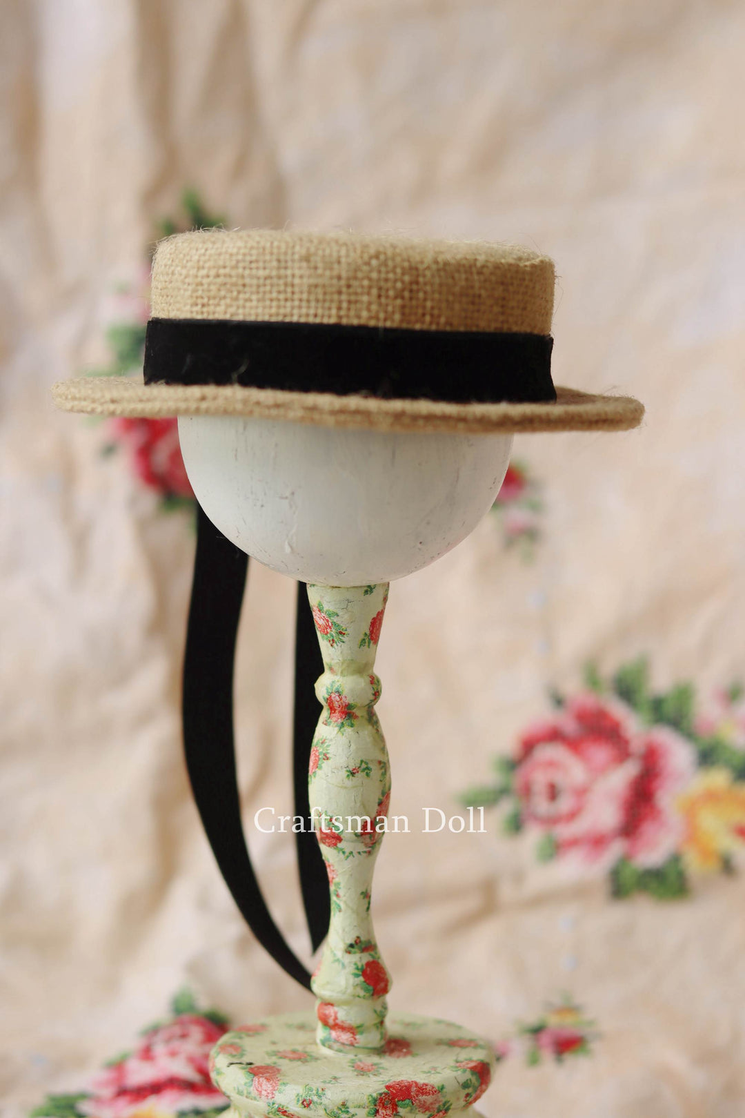 Blythe Hat/Pullip Hat/boater hat/B1073/