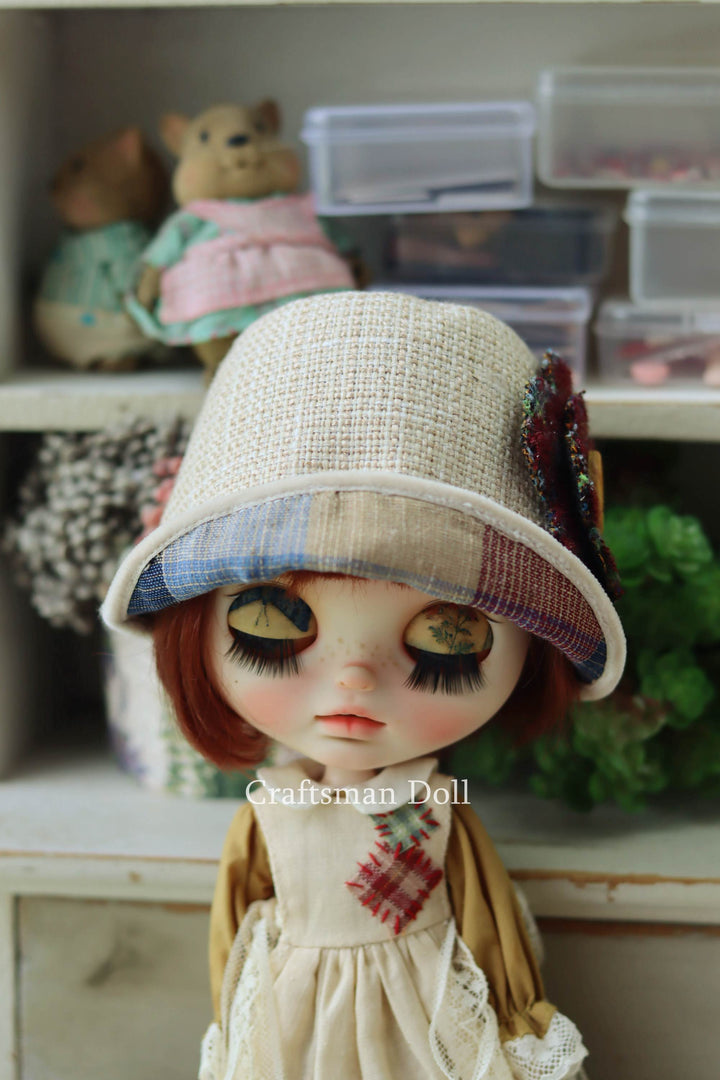 Blythe Hat/Pullip Hat/cloche hat/B1104/