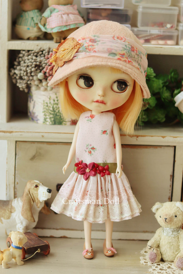 Blythe Hat/Pullip Hat/cloche hat/B1148/