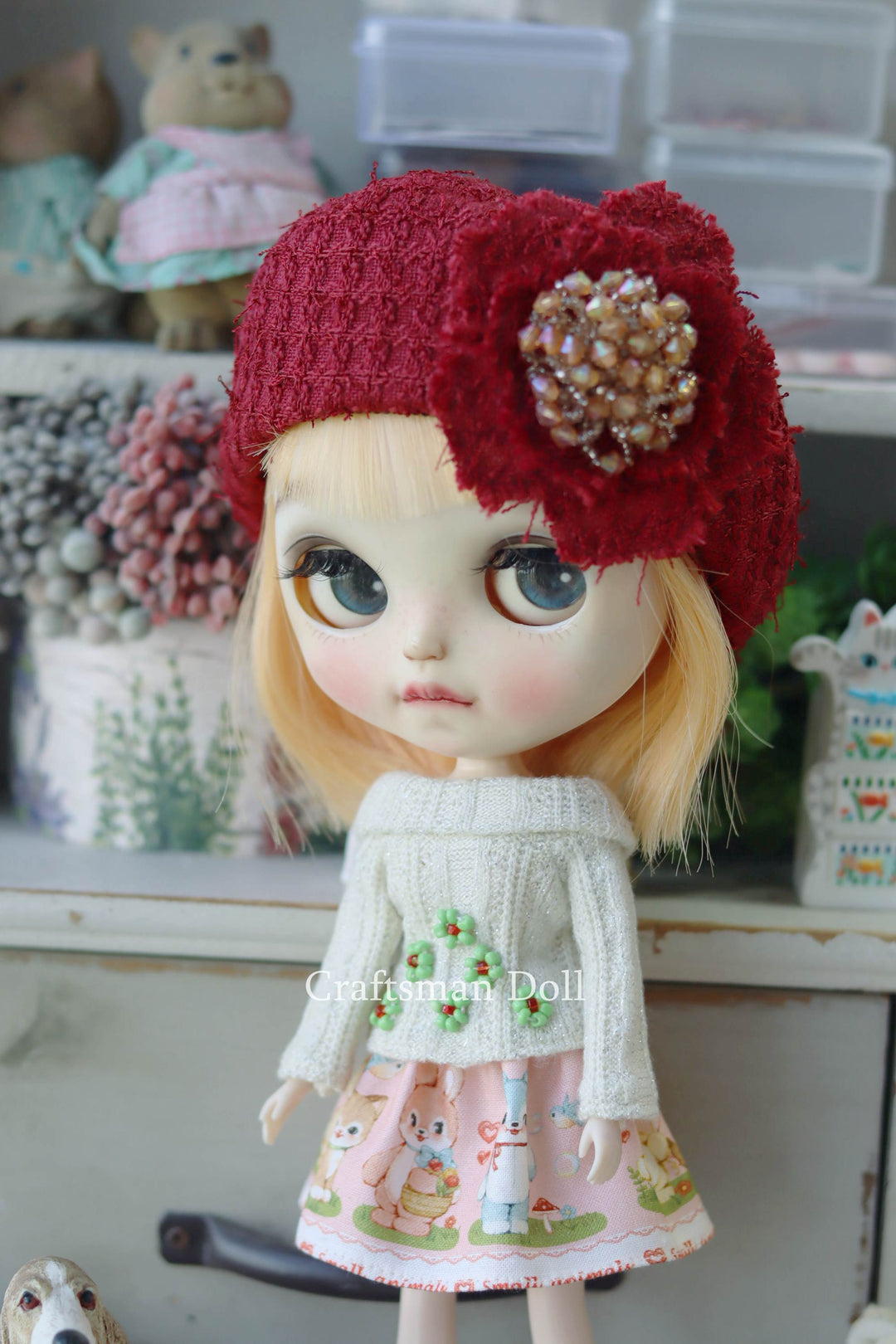 Blythe Hat/beret/B1176/