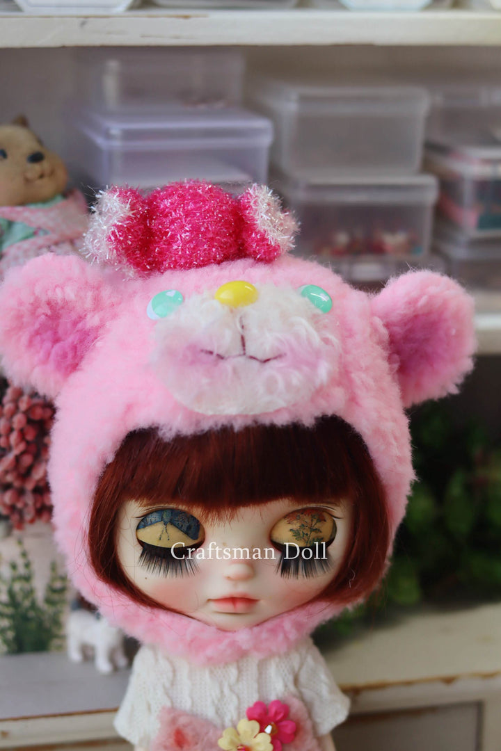 Blythe Hat/bear bonnet/B1208/