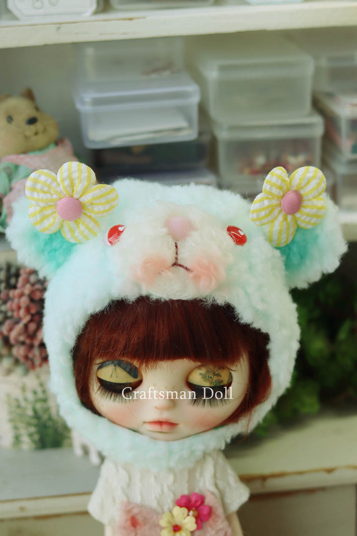 Blythe Hat/bear bonnet/B1207/