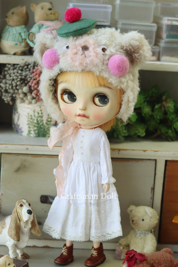 Blythe Hat/bear bonnet/B1209/
