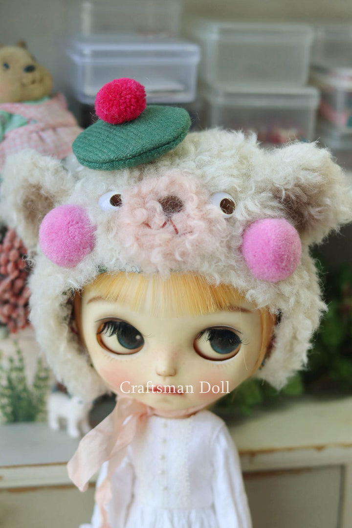 Blythe Hat/bear bonnet/B1209/
