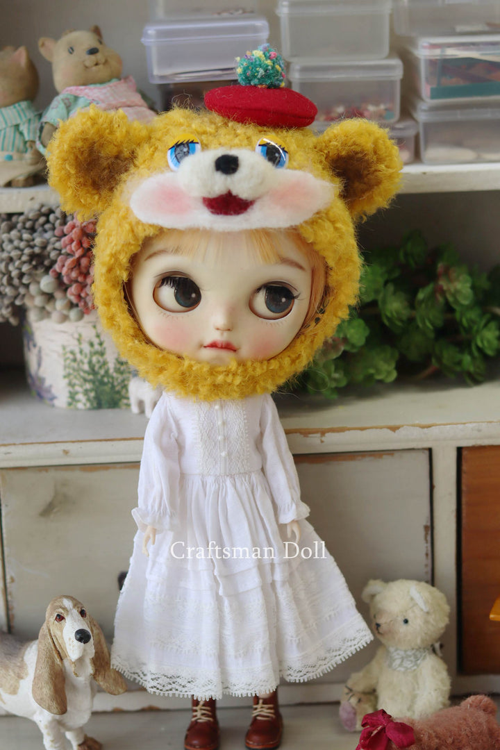 Blythe Hat/bear bonnet/B1204/