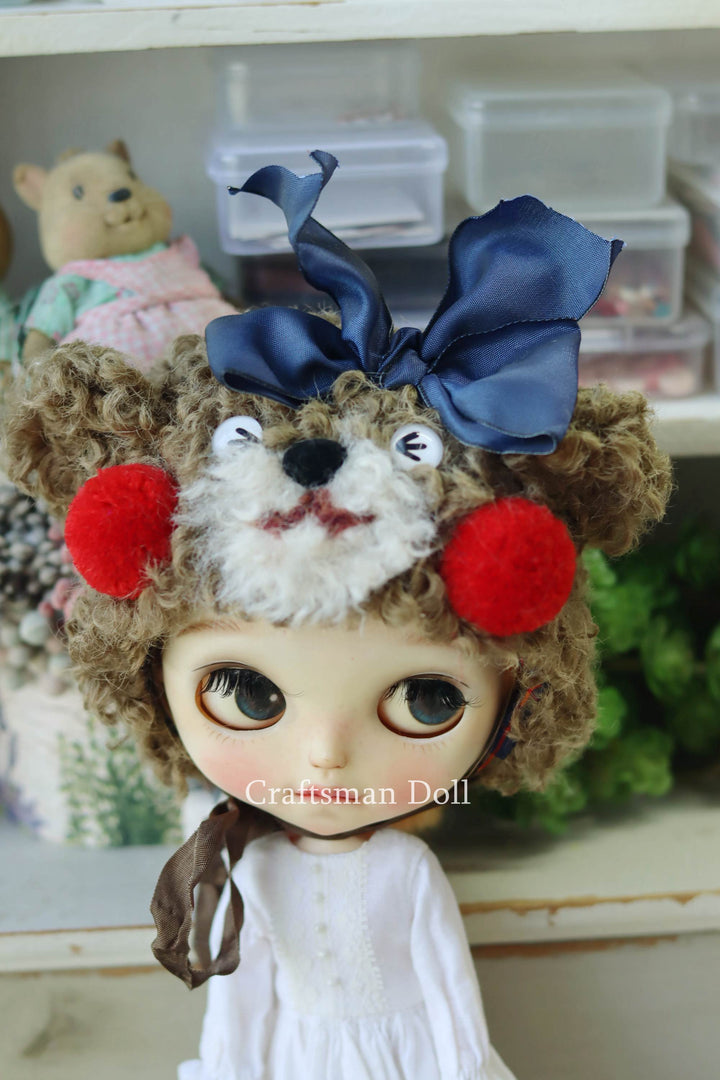 Blythe Hat/bear bonnet/B1206/