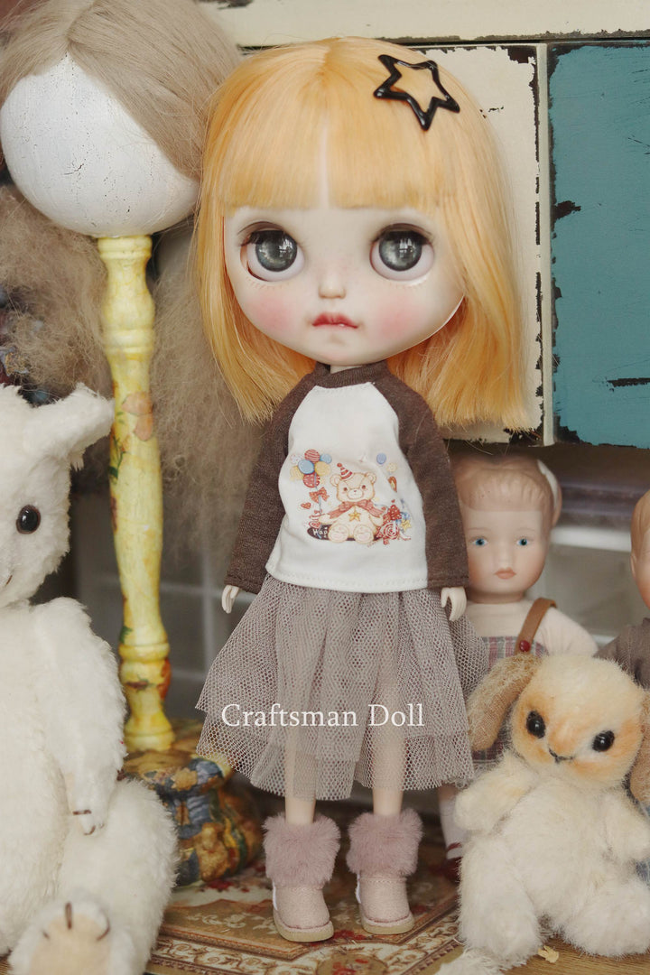 Blythe Clothes/Blythe Dress/Pullip Clothes/Middle Blythe/B224/