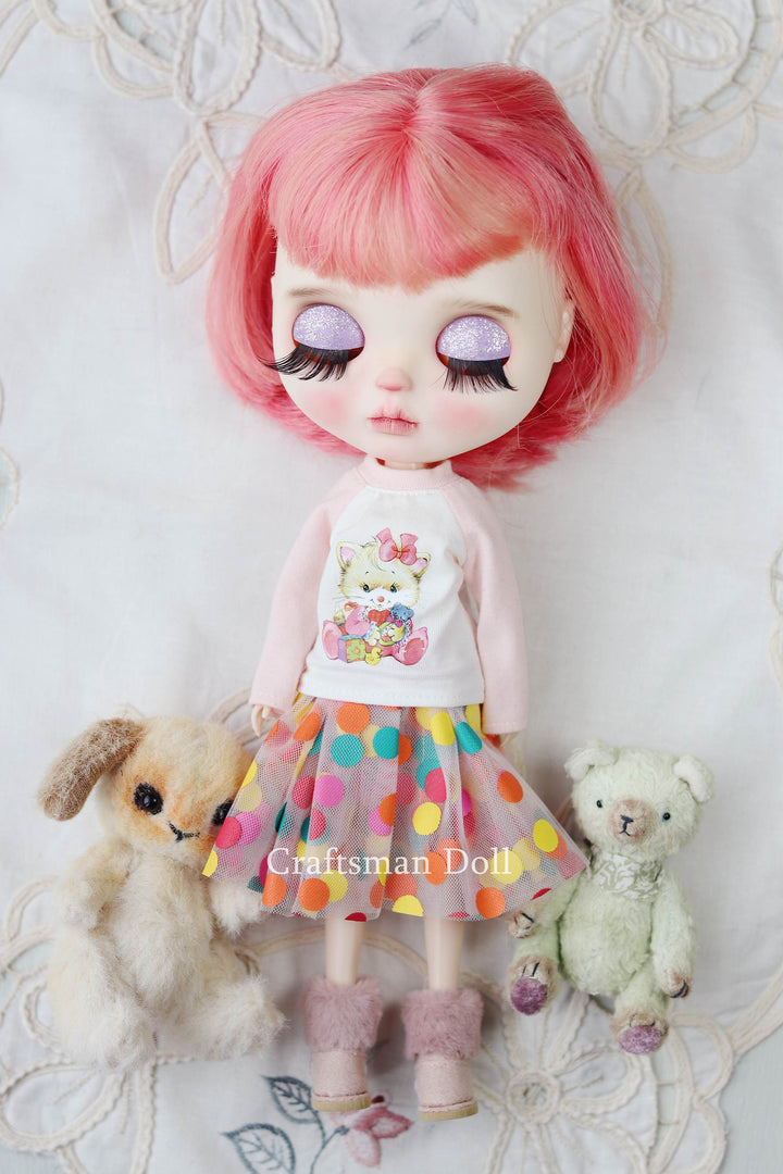Blythe Clothes/Blythe Dress/Pullip Clothes/Middle Blythe/B258/