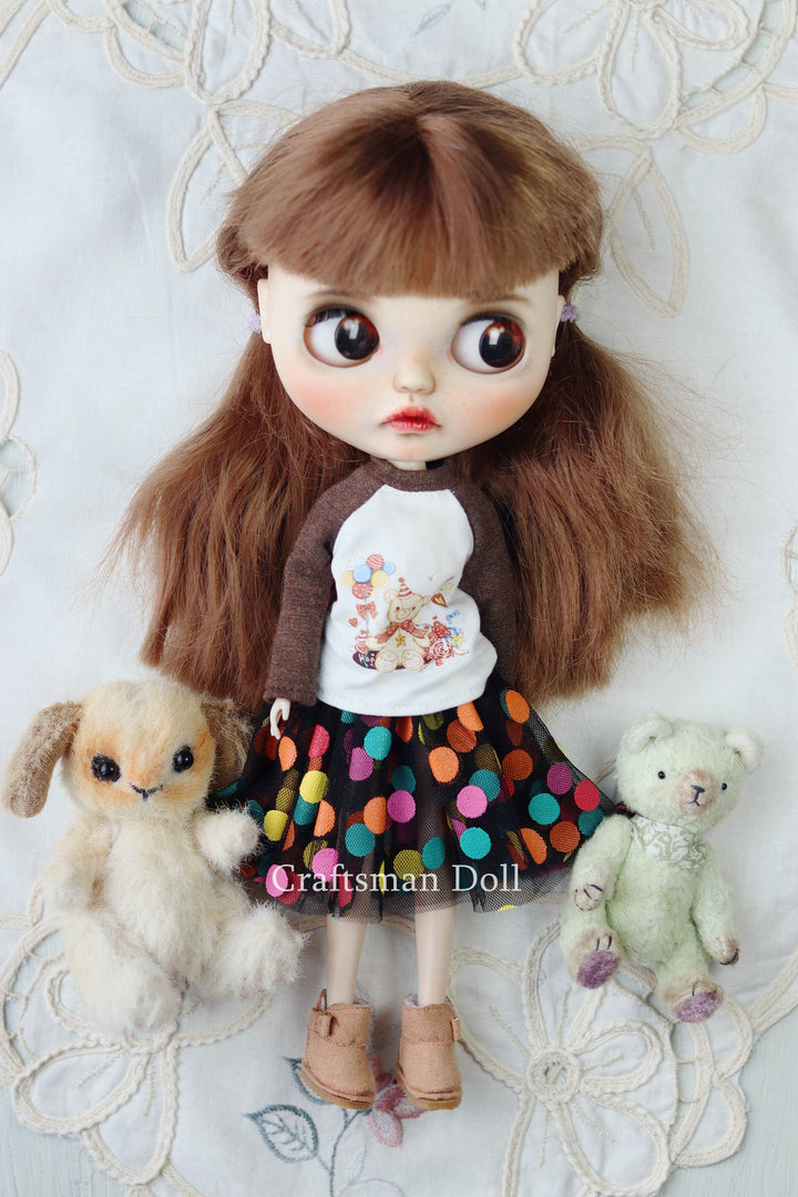 Blythe Clothes/Blythe Dress/Pullip Clothes/Middle Blythe/B258/