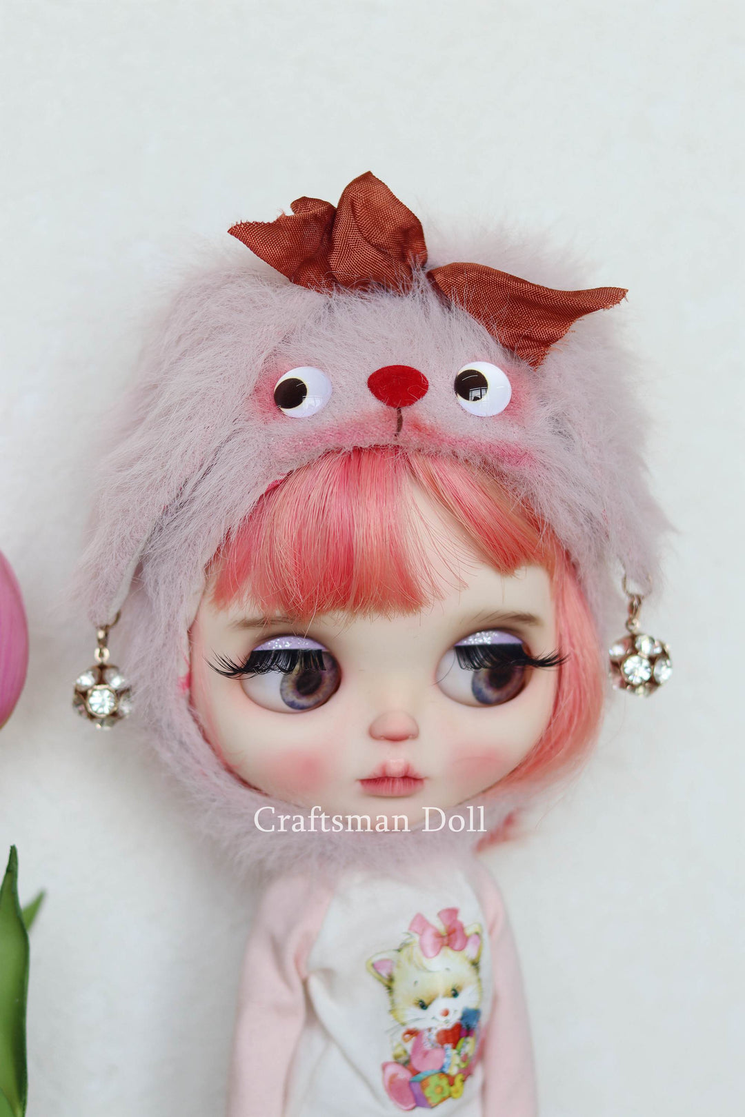 Blythe Hat/rabbit bonnet/B318/