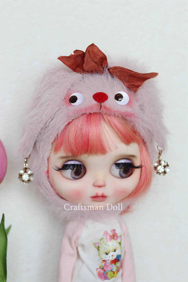 Blythe Hat/rabbit bonnet/B318/