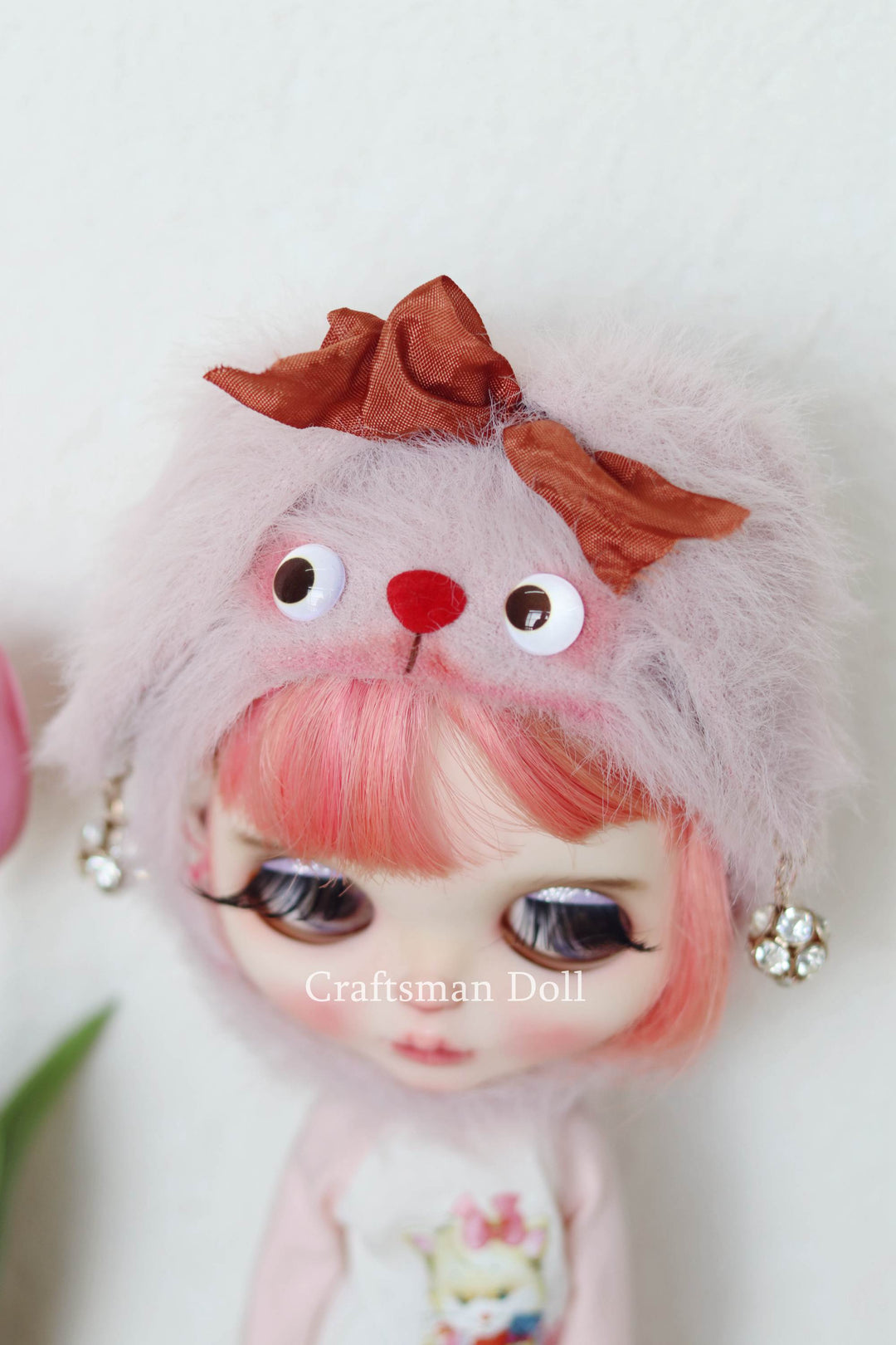 Blythe Hat/rabbit bonnet/B318/