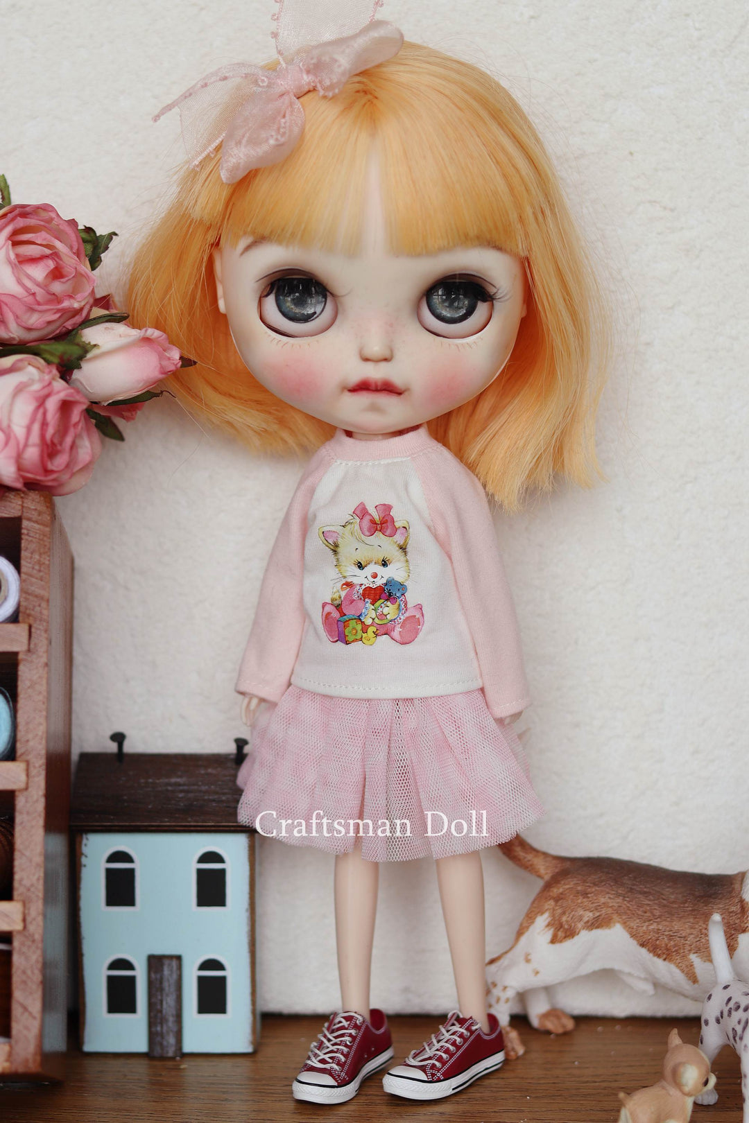 Blythe Clothes/Blythe Dress/Pullip Clothes/Middle Blythe/B373/