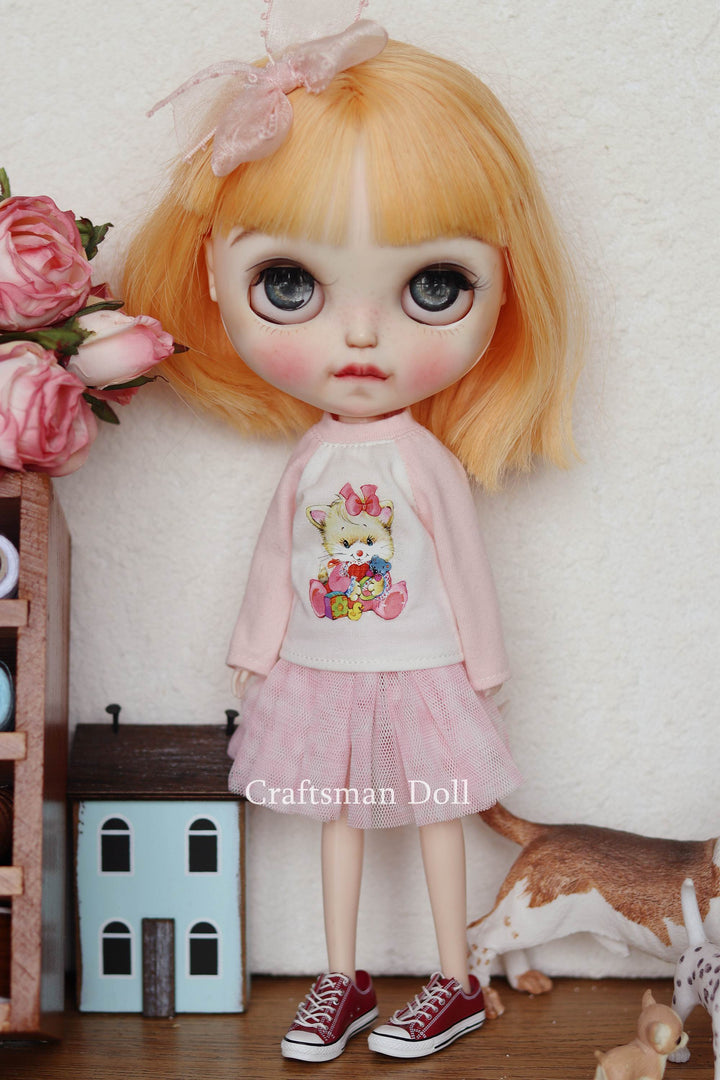 Blythe Clothes/Blythe Dress/Pullip Clothes/Middle Blythe/B373/