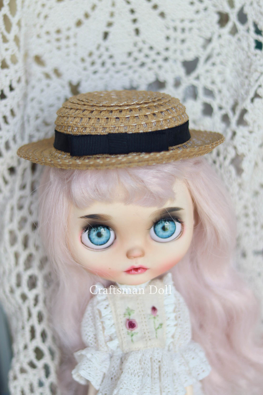 Blythe Hat/Pullip Hat/boater hat/043/